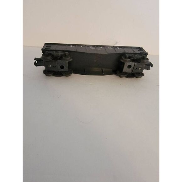 Vintage Lionel 6012 Gondola Black O O27 Scale Train Untested - Picture 4 of 4